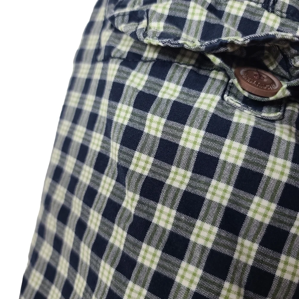 Aeropostale Plaid Blue Green Shorts 32